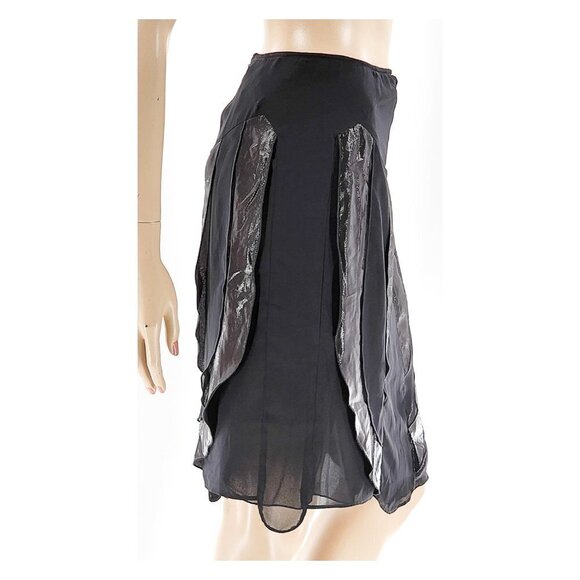 GUERRIERO NWT Shiny Ruffles Pencil Skirt - Picture 3 of 9